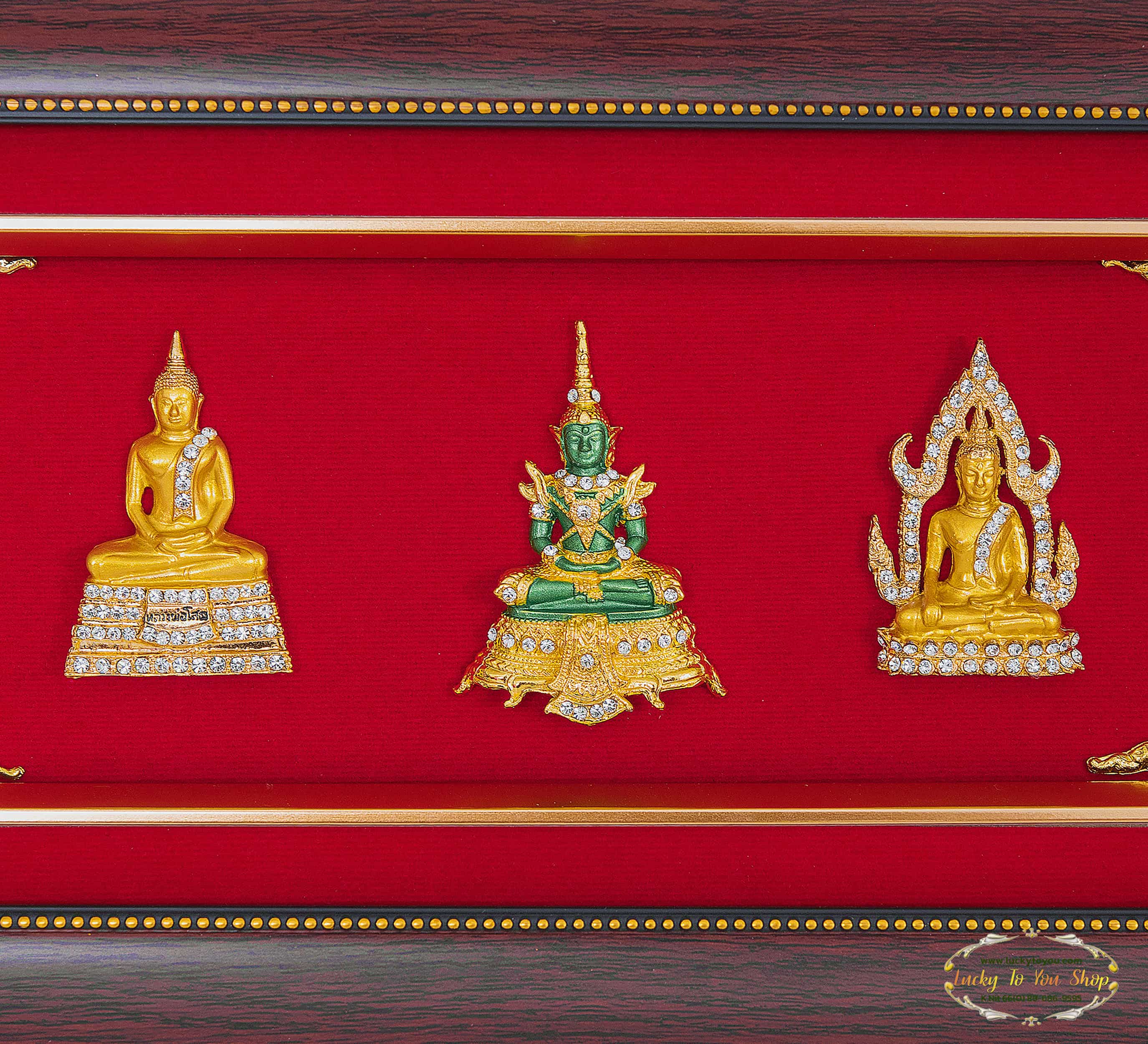 กรอบ 3 ช่องพระคู่บ้าน