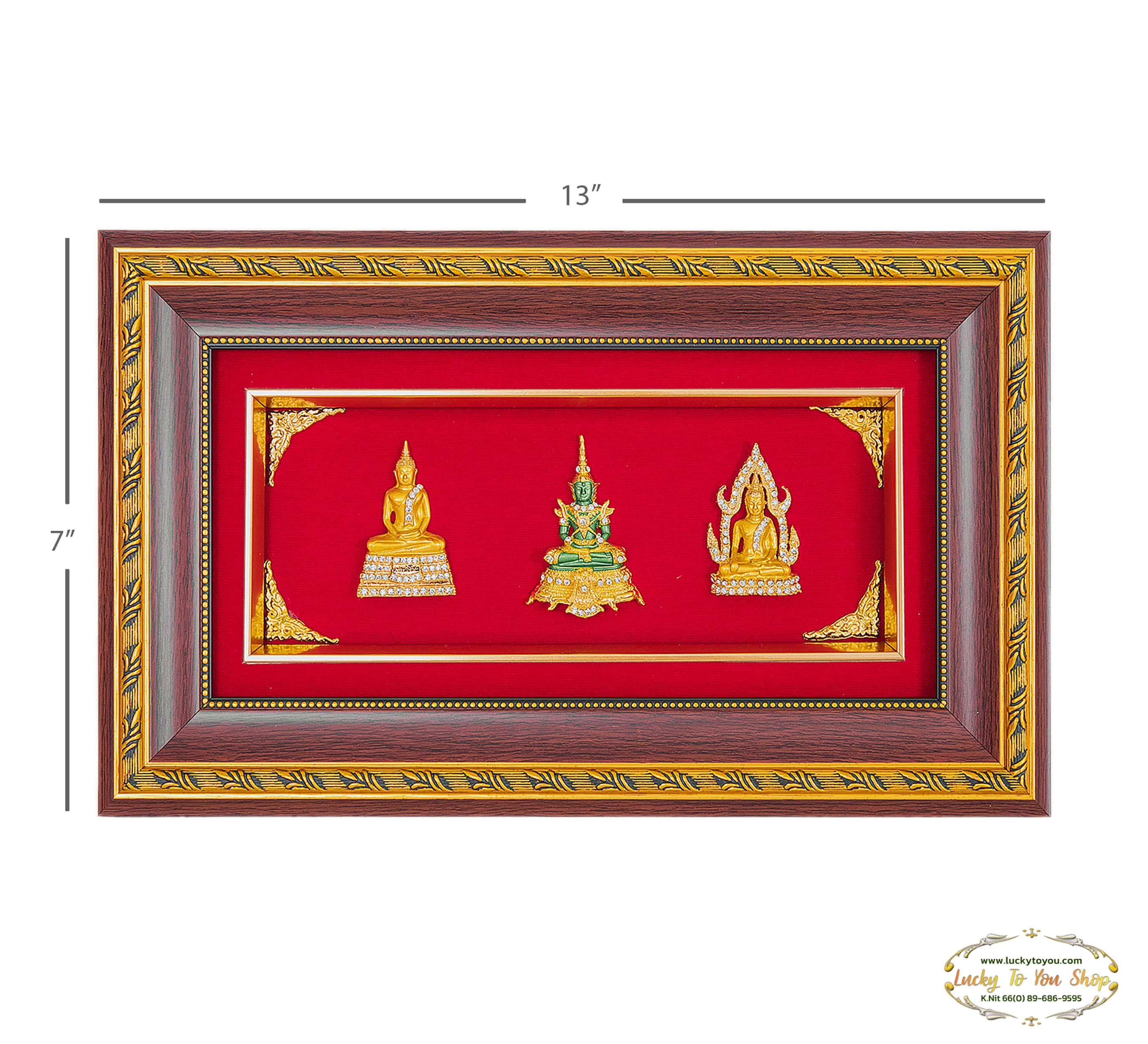 กรอบ 3 ช่องพระคู่บ้าน