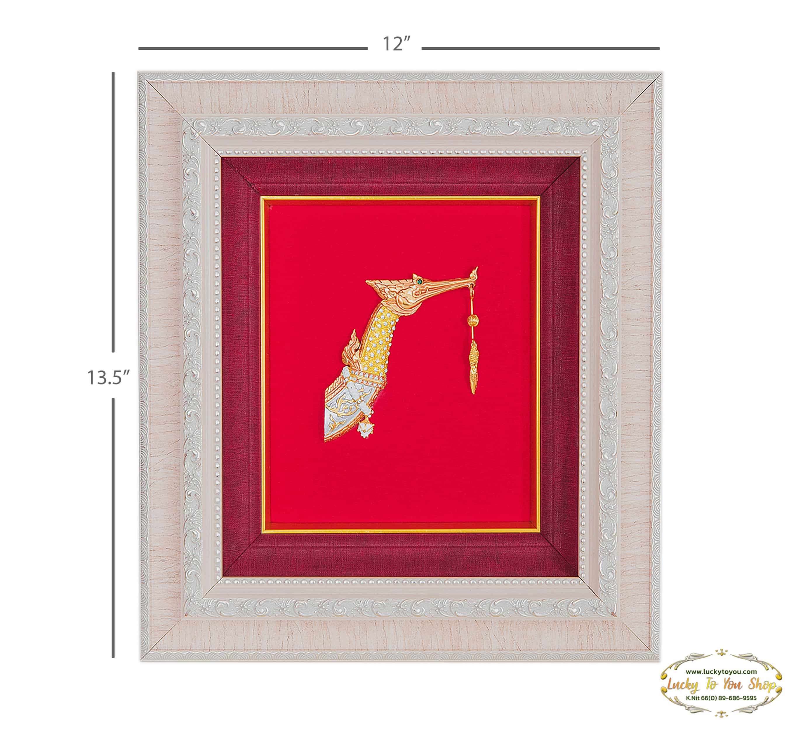 กรอบหุ้มผ้าไหมหัวหงส์