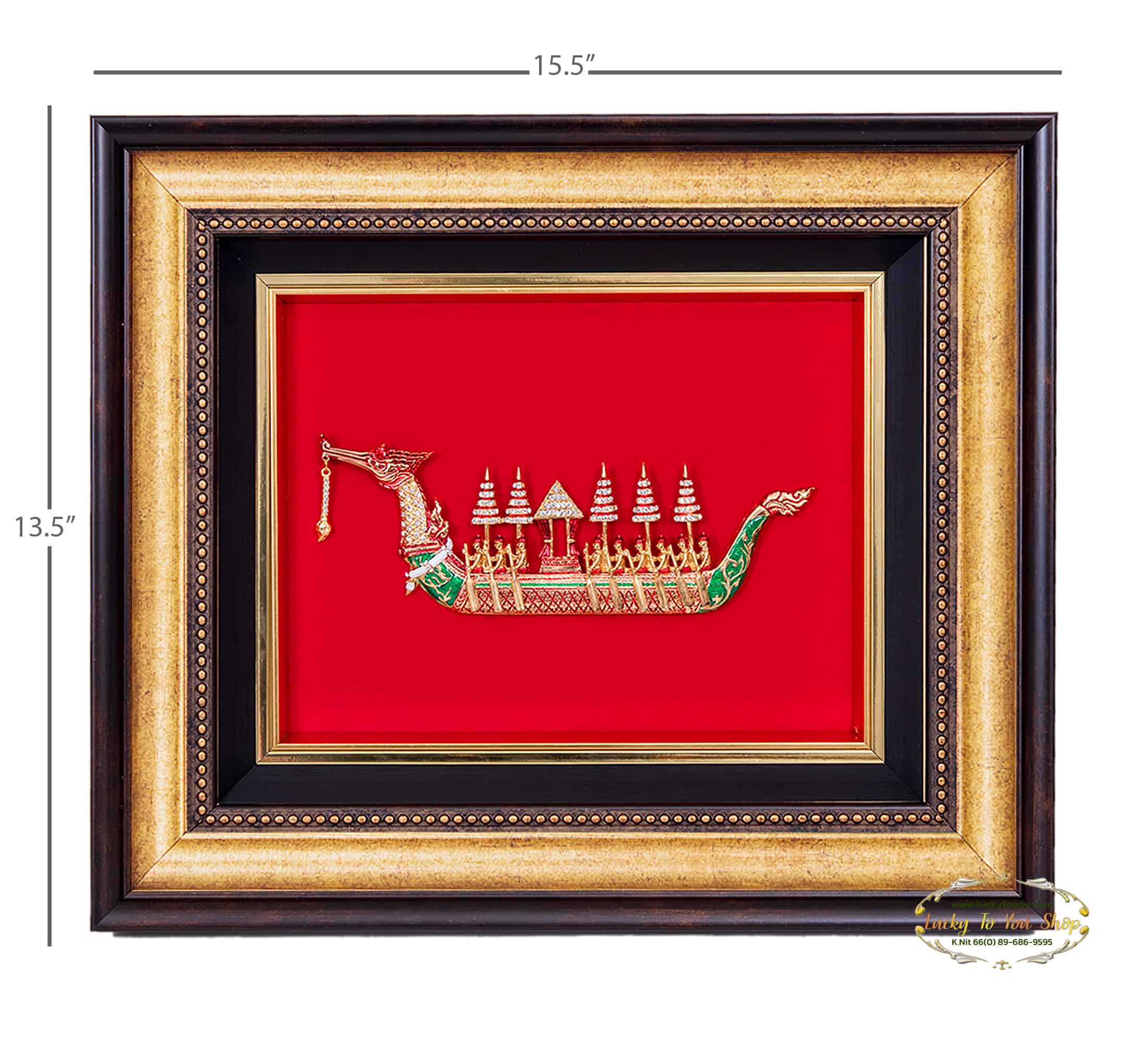 กรอบทองรมดำสุพรรณหงส์