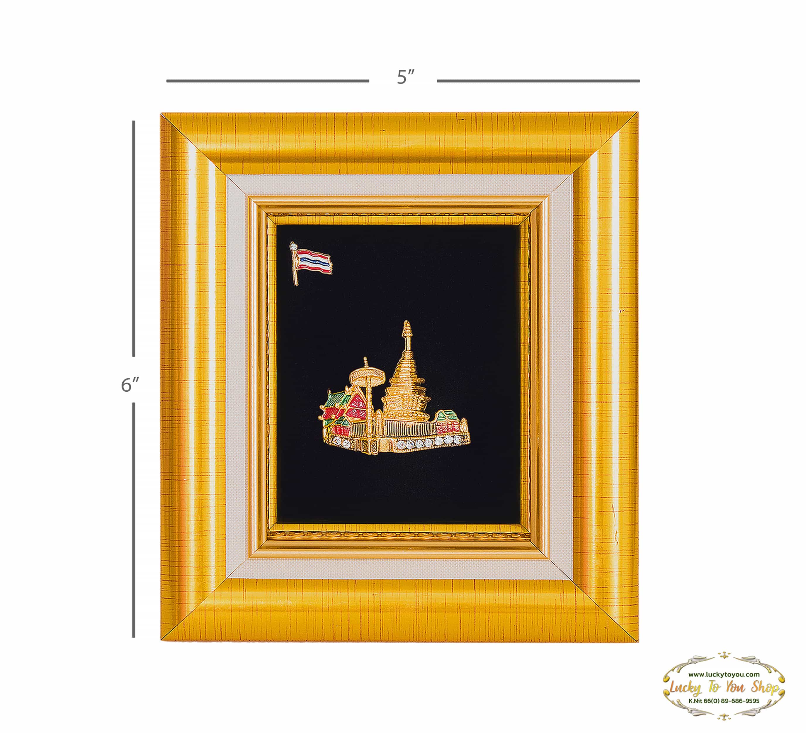 กรอบทองลายไทย A06