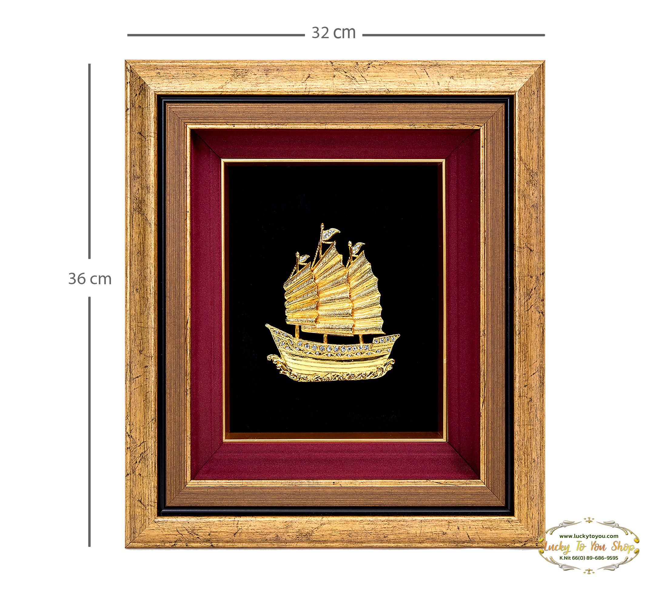 กรอบหุ้มผ้าไหมเรือใบ