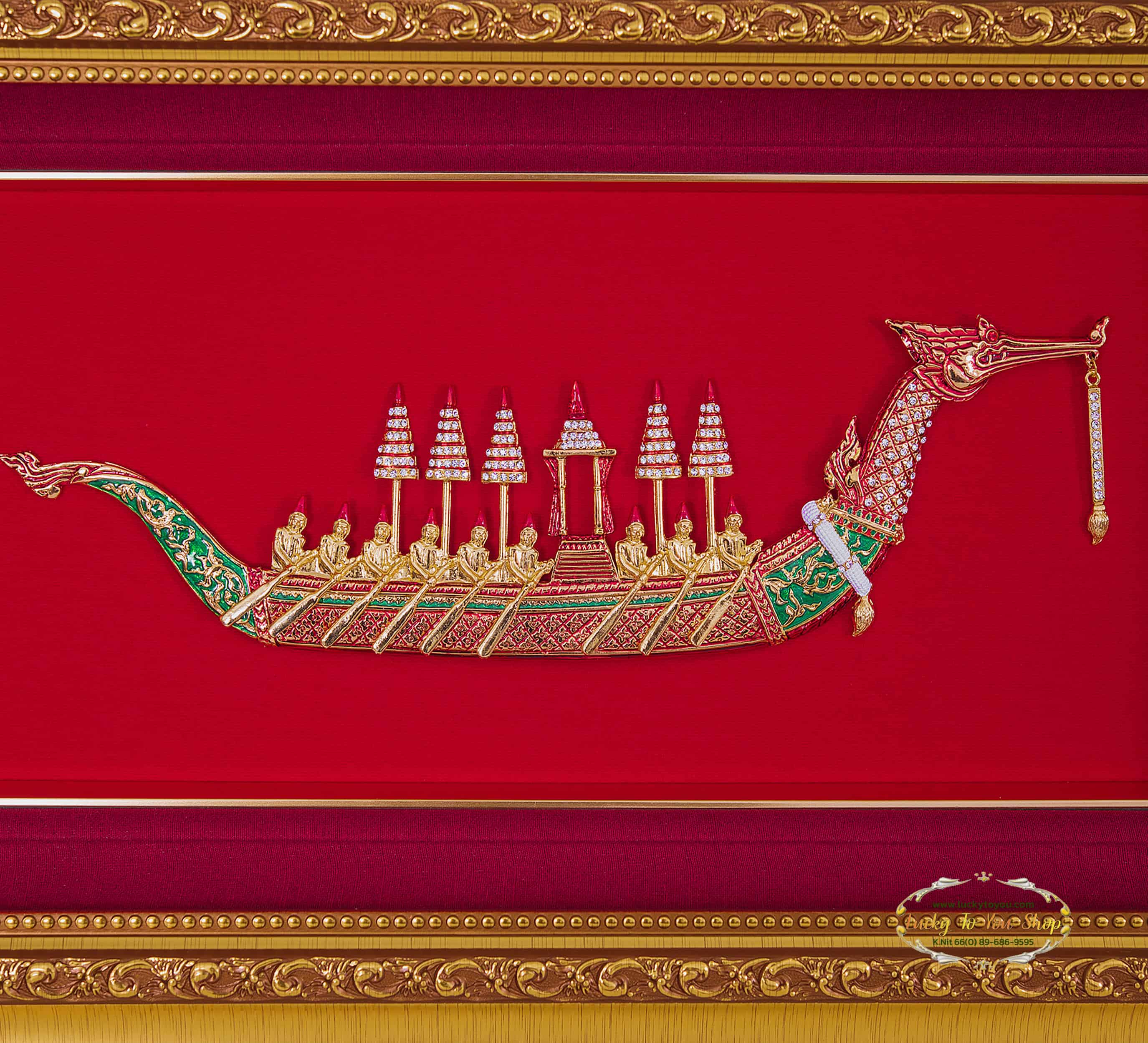 กรอบหุ้มผ้าไหมสุพรรณหงส์