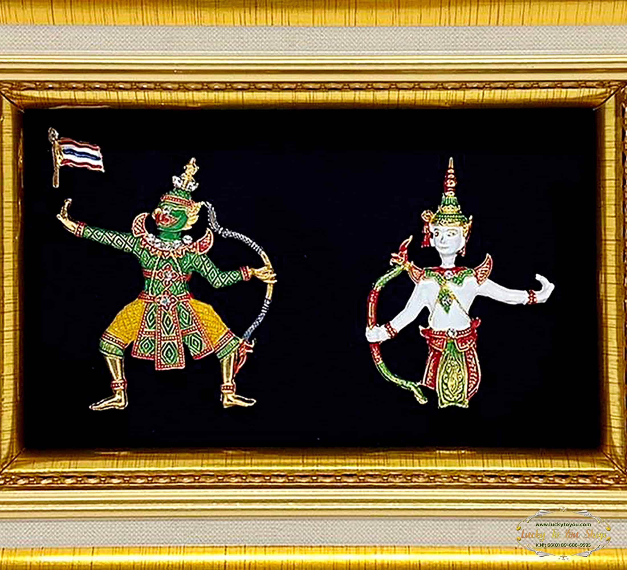 กรอบทองคู่รามเกียรติ์