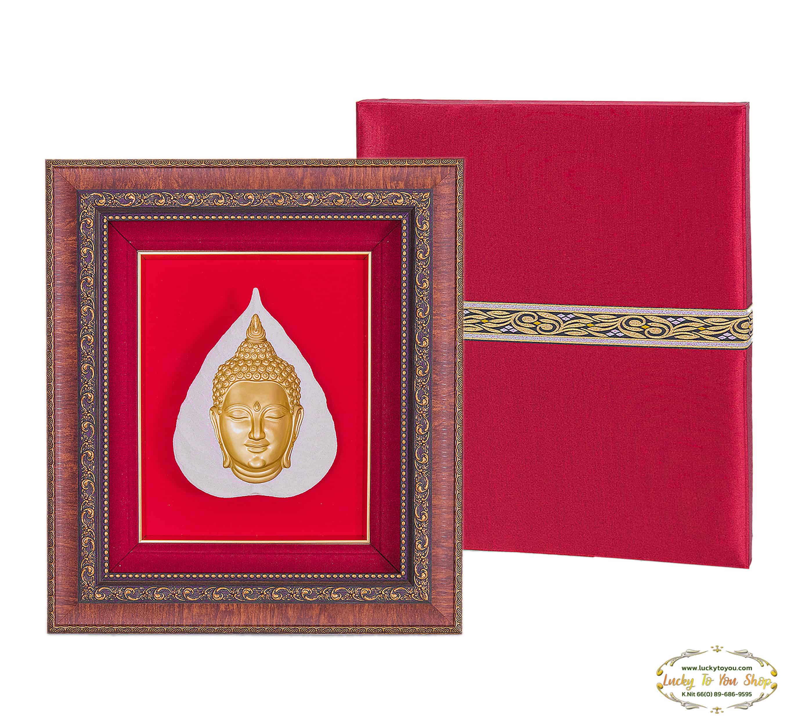 กรอบหุ้มผ้าไหมพระมองตาม