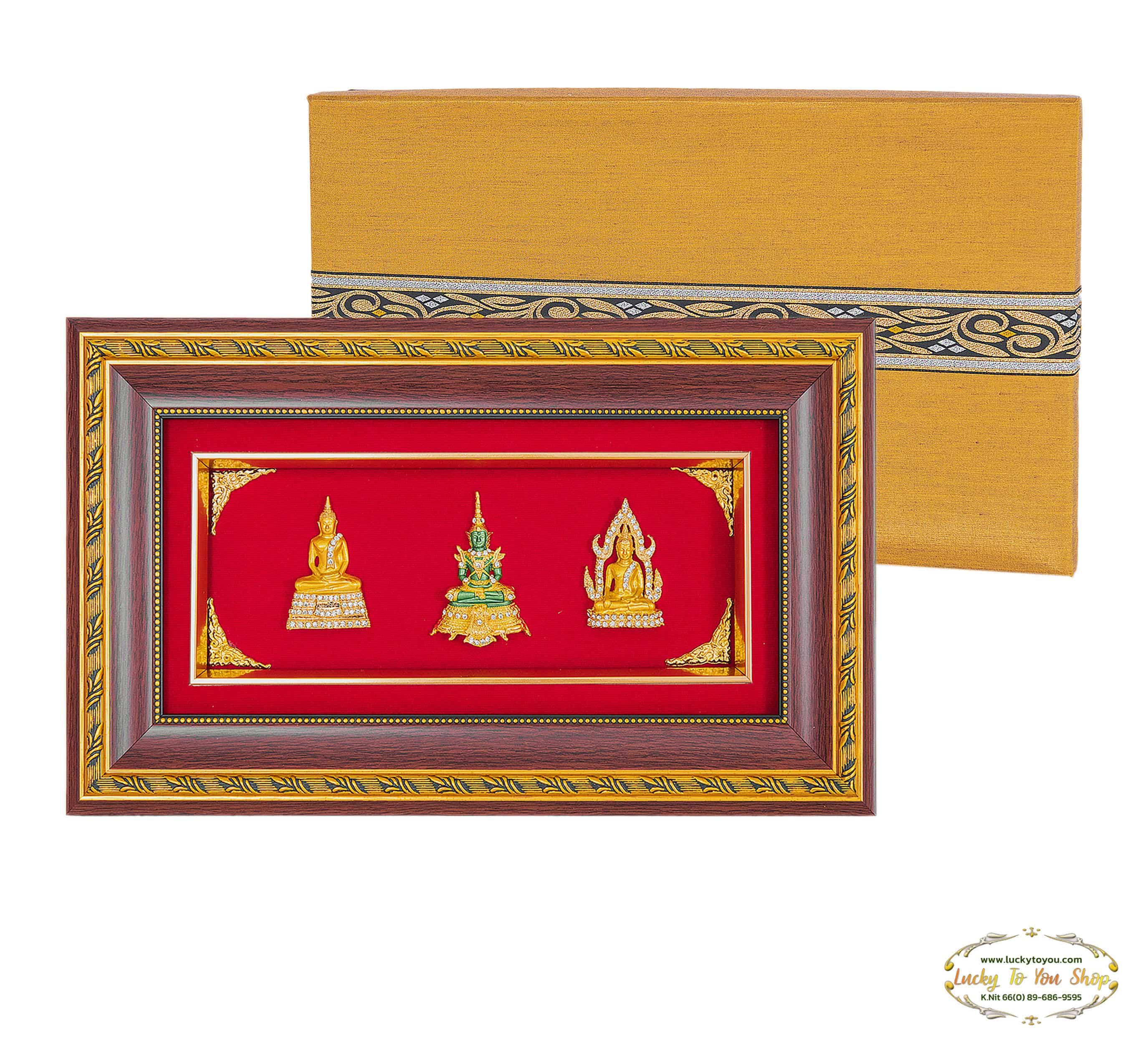 กรอบ 3 ช่องพระคู่บ้าน