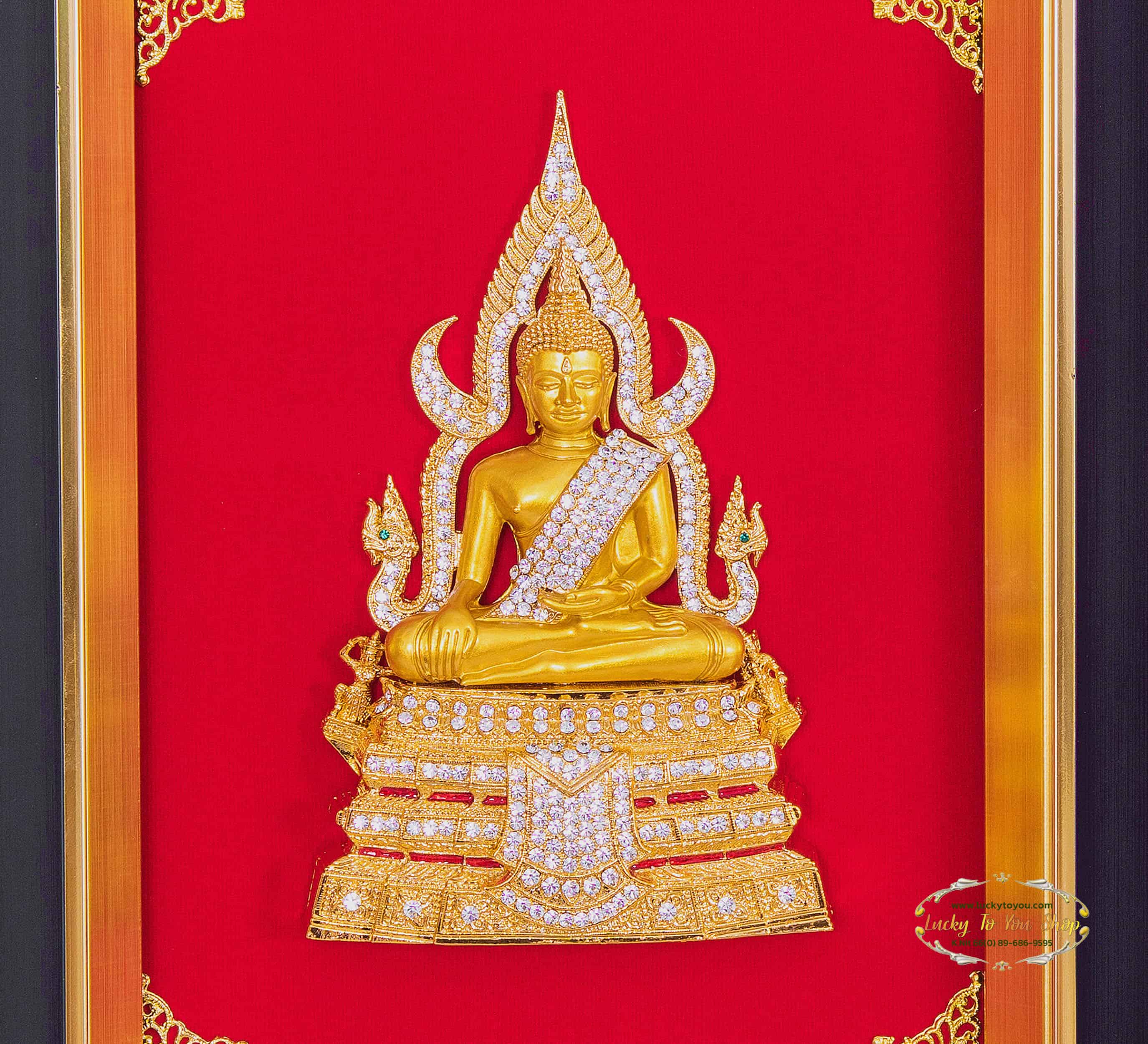 กรอบทองรมดำพระชินราช 