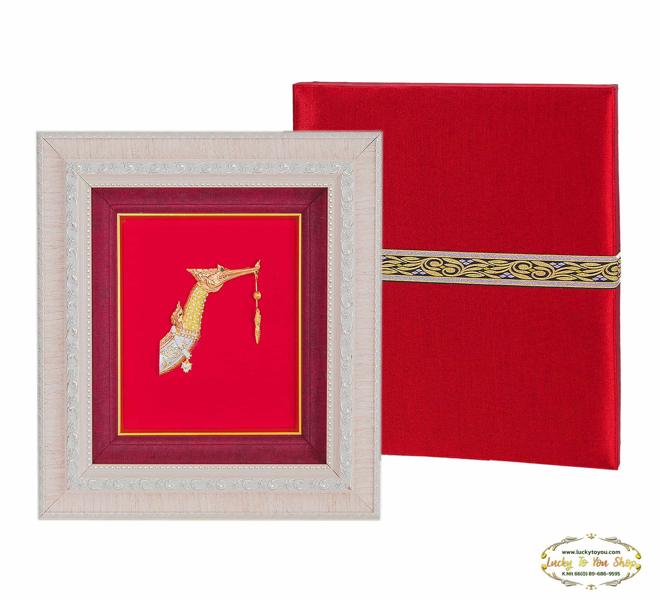 กรอบหุ้มผ้าไหมหัวหงส์