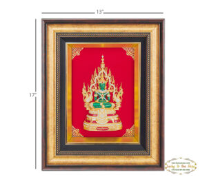 กรอบทองรมดำพระแก้ว