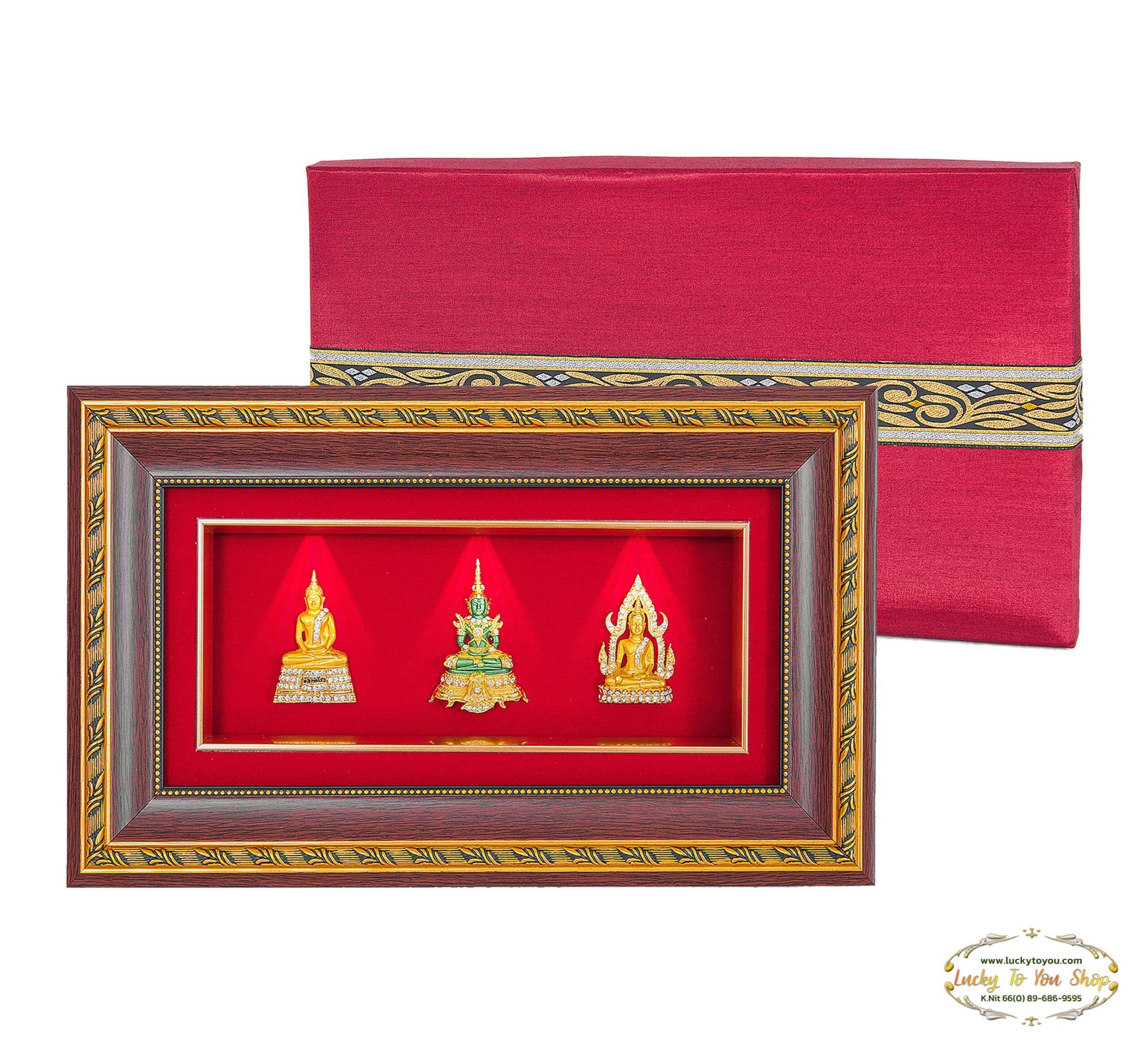 กรอบ 3 ช่องประดับไฟพระคู่บ้าน